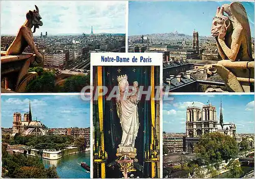 Cartes postales moderne Paris Le Diable le Penseur Notre Dame de la Seine