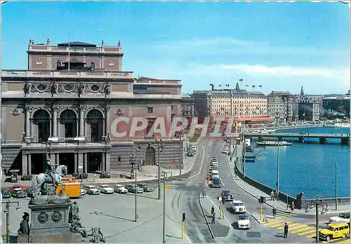 Moderne Karte Stockholm Gustav Adolfs Torg och Operan