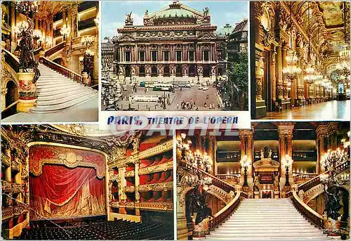 Moderne Karte Paris le Theatre de L'Opera