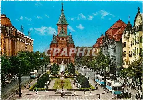 Cartes postales moderne Roumanie La centre de la ville Tramway