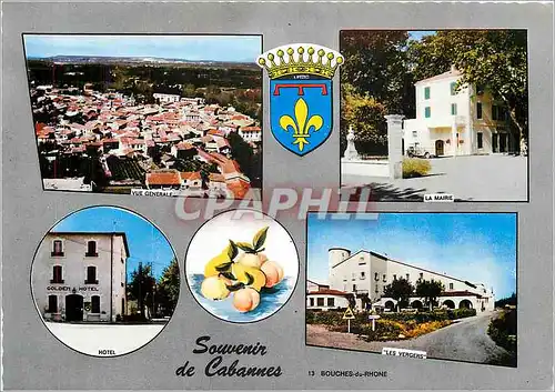 Moderne Karte Cabannes (B du Rh) Visiter son marche de fruits renommee mondiale Les vergers La mairie