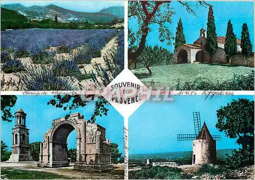 Moderne Karte Souvenir de Provence Moulin Daudet