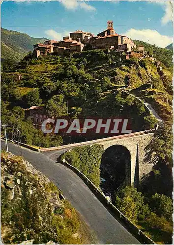 Cartes postales moderne Paysages du Vivarais le Pittoresque village d'Antraigues dominat Vallee de la Volane