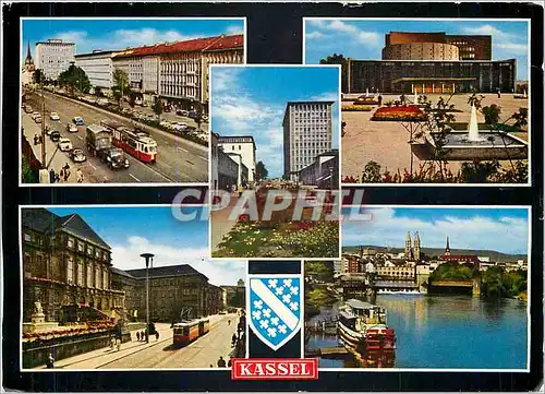 Cartes postales moderne Kassel Rathaus Tramway