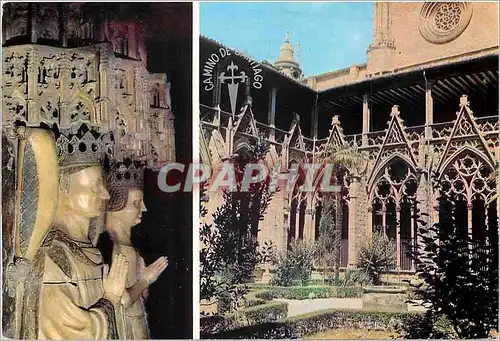 Cartes postales moderne Pamplona Cloitre et interieur de la cathedrale