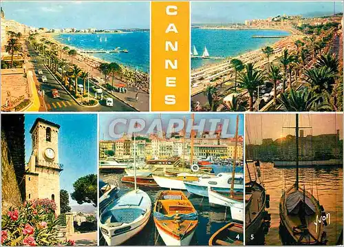 Moderne Karte Couleurs et Lumiere de France La Cote d'Azur miracle de la nature Cannes (Alpes Mmes) La croiset