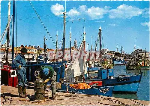 Cartes postales moderne La Vendee Croix de Vie le Port Bateaux de peche