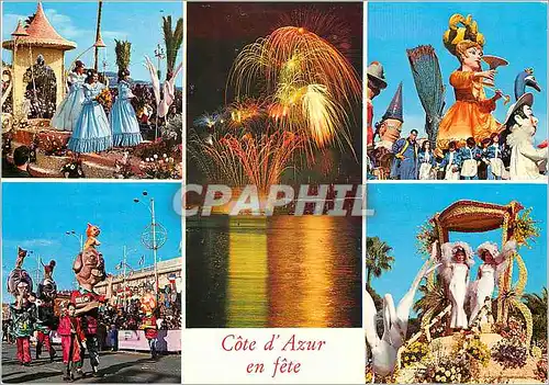 Cartes postales moderne Cote d'Azur en fete Festival Carnaval