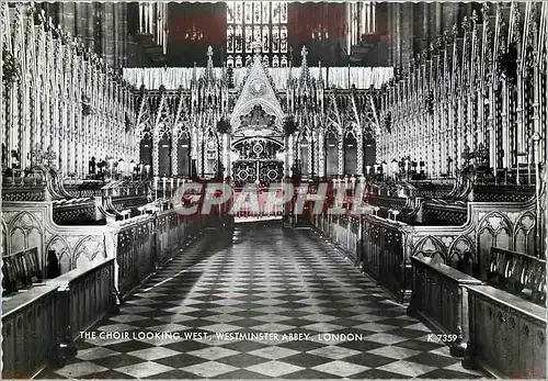 Cartes postales moderne The Choir Looking West Westminster Abbey London