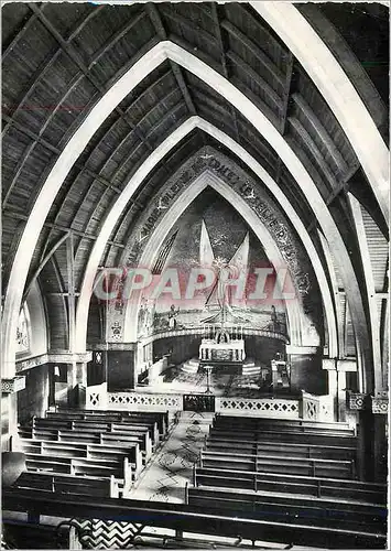 Moderne Karte Eglise N D du Leman Vongy Thonon les Bains (Hte Savoie) (Maurice Novarine arch) l'interieur