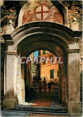 Moderne Karte Bordighera Vicille Ville Porte Satana