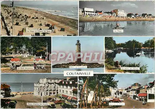 Cartes postales moderne Coutainville La plage a l'heure du bain LA plage Le golf