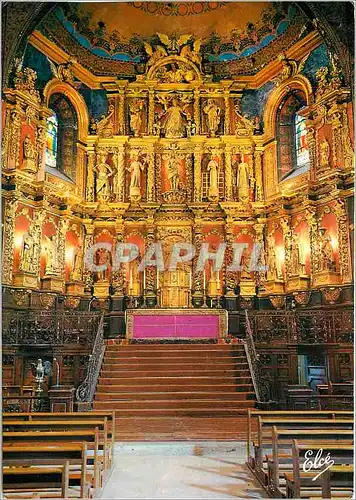 Cartes postales moderne Saint Jean de Luz (Pyr Atl) Le celebre Retable en bois dore dans l'eglise de Saint Jean
