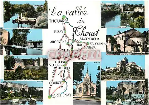 Cartes postales moderne Vallee du Thouet Le Thouet a Thouars Parthenay Saint Loup sur Thouet Airvault