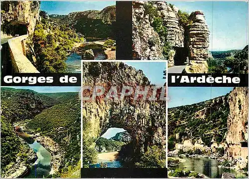 Cartes postales moderne Gorges de l'Ardeche Delile de Ruamq vue depuis la nouvelle route