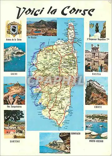 Cartes postales moderne Voici la Corse