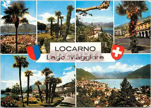 Moderne Karte Vues de Locarno