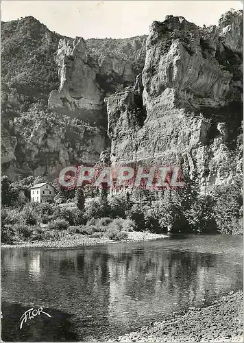 Moderne Karte Gorges du Tarn le cirque des Baumes et le debarcadere