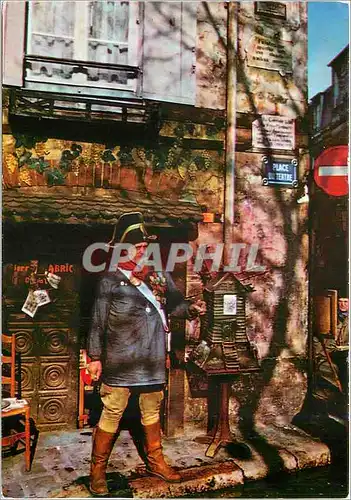 Cartes postales moderne Paris La Place du Tertre et le Garde Champetre