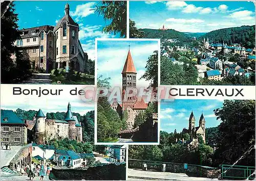 Moderne Karte Bonjour de Clervaux