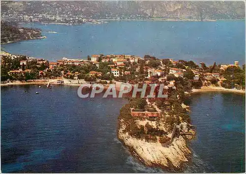 Moderne Karte Paysages de France Cote d'Azur Vue aerienne sur Saint Jean Cap Ferrat la Pointe Sainte Hospice