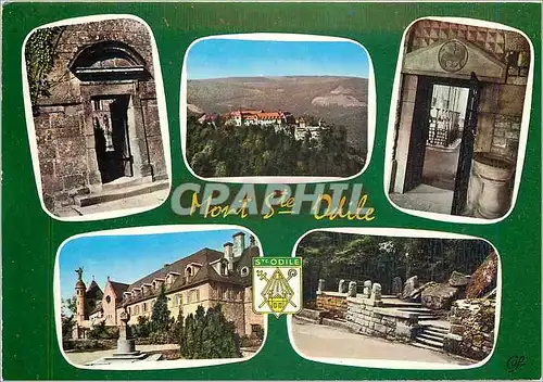 Cartes postales moderne Mont Ste Odile Alsace alt 763 m Porte des Terrasses vue d'ensemble du couvent prisse par avion