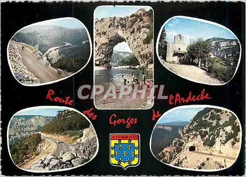 Cartes postales moderne Les Grands Paysages Vivarais La Nouvelle route des Gorges de l'Ardeche