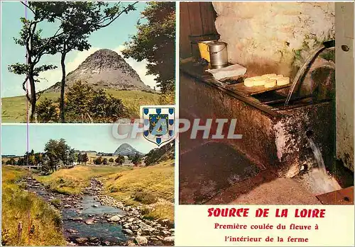 Cartes postales moderne Ardeche Pittoresque Mont Gerbier de Jonc (alt 1551 m) ferme de la Loire