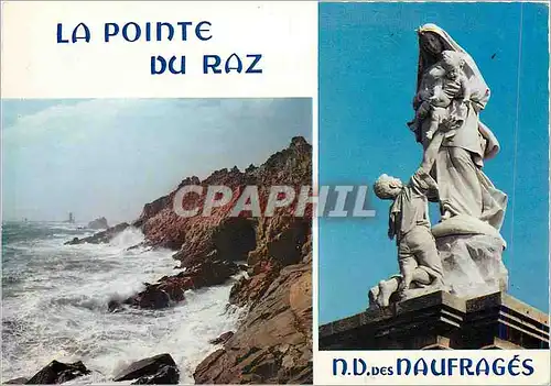 Moderne Karte La Bretagne en Couleurs La Pointe du Raz et N D des Naufrages
