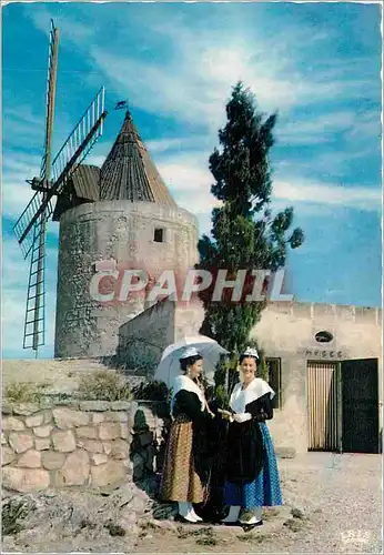Cartes postales moderne Reflets de Provence et son Folklore Fontvieille (B du R) Le Moulin de Daudet d'ou le grand conte