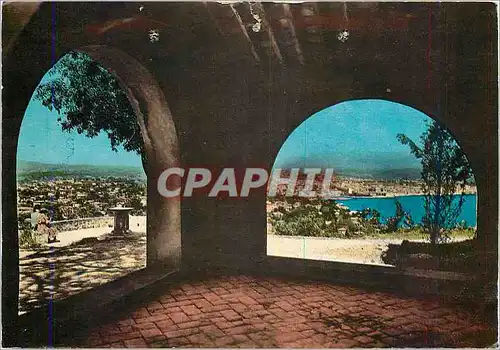 Cartes postales moderne Laroupe vue sur Antibes prisse de N D de la Garoupe