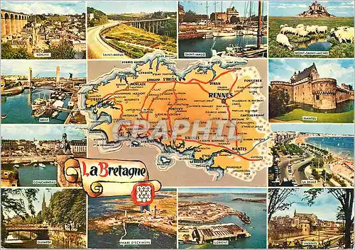 Cartes postales moderne La Bretagne Rennes