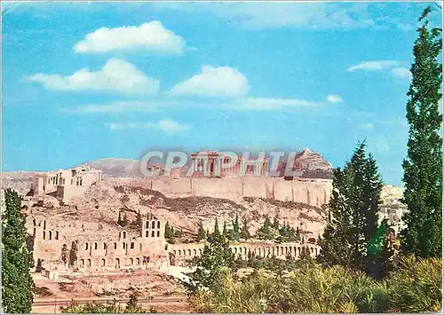 Cartes postales moderne Anthenes L'Acropole vue de la Pilopappe