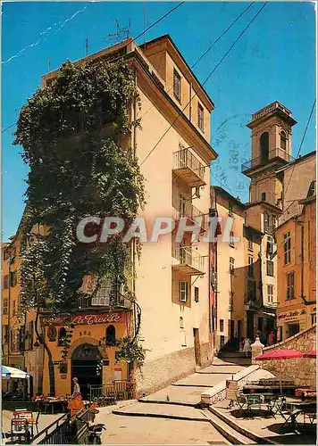 Cartes postales moderne Nice Un coin de la Vielle Ville la rue Saint Augustin et le Clocher de l'eglise Saint Augustin