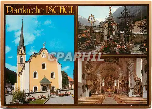 Moderne Karte Pfarrkirche Ischgl hl Nikolaus