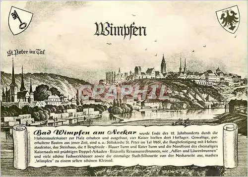 Cartes postales moderne Bad Wimpfen im Tal Und am Berg