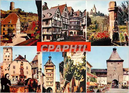 Cartes postales moderne Couleurs et Lumiere de France dans le Vignoble Alsacien Kaysersberg Colmar