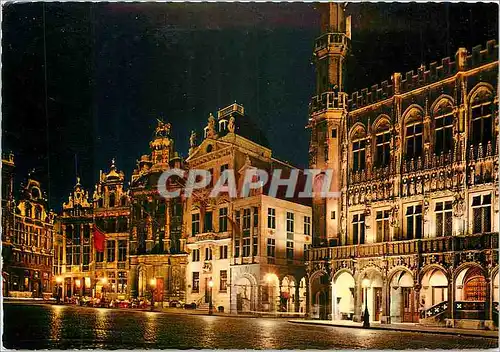 Moderne Karte Bruxelles Brussel Hotel de Ville le Cygne l'Arbre d'or