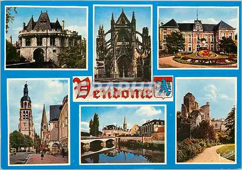 Cartes postales moderne La Vallee du Loir Vendome (Loir et Cher) La porte Saint Georges la Facade de l'eglise de la Trin