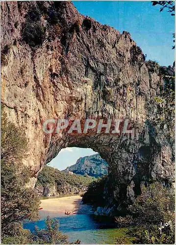 Cartes postales moderne En Ardeche Le Pont d'Arc (Ardeche) Admirable travail de la nature