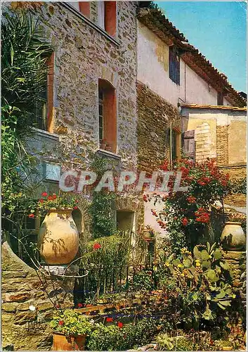 Moderne Karte La Cote d'Azur Bormes les Mimosas (Var) Lou poulit cantoum