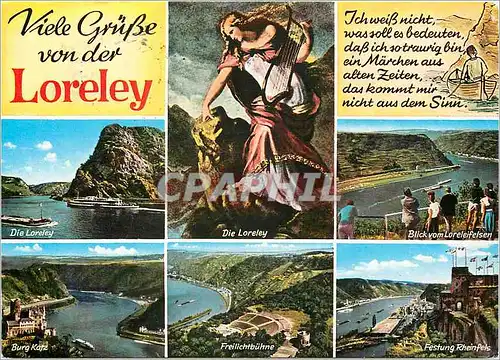 Cartes postales moderne Viele Gribe Von der Loreley