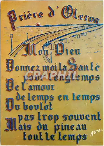 Cartes postales moderne Priere Philosophique en Oleron
