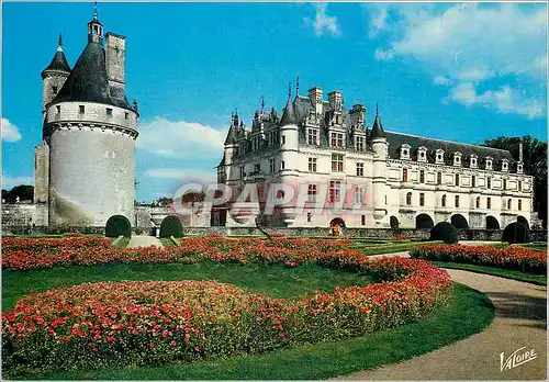 Cartes postales moderne Les merveilles du Val de Loire Chenonceaux (Indre et Loire) Le chateau (XVe XVIIe s) et la tour