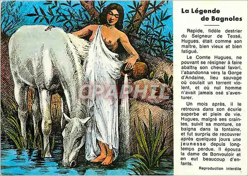 Moderne Karte La legende de Bagnoles Cheval