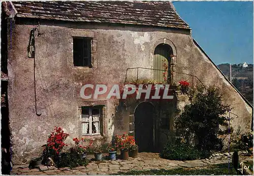 Cartes postales moderne Bretagne en couleurs Chaumiere en Bretagne region du Nod Finistere