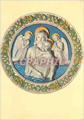 Cartes postales moderne Firenze Musee National Luca Della Robbia la vierge aux Anges