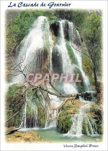 Cartes postales moderne Site des Grottes de Choranche La Cascade de Gournier Pont en Royans