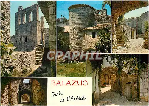 Moderne Karte Balazuc Perle de l'Ardeche