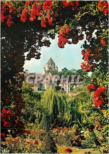 Cartes postales moderne Provins (Seine et Marne) La roseraie et la tour de Cesar